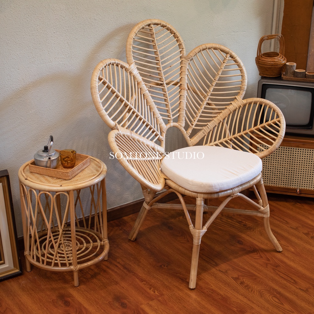 Rattan deals flower chair