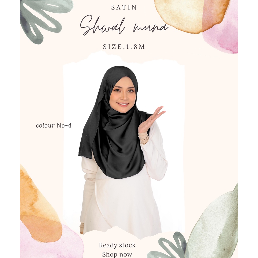 tutorial shawl satin muna