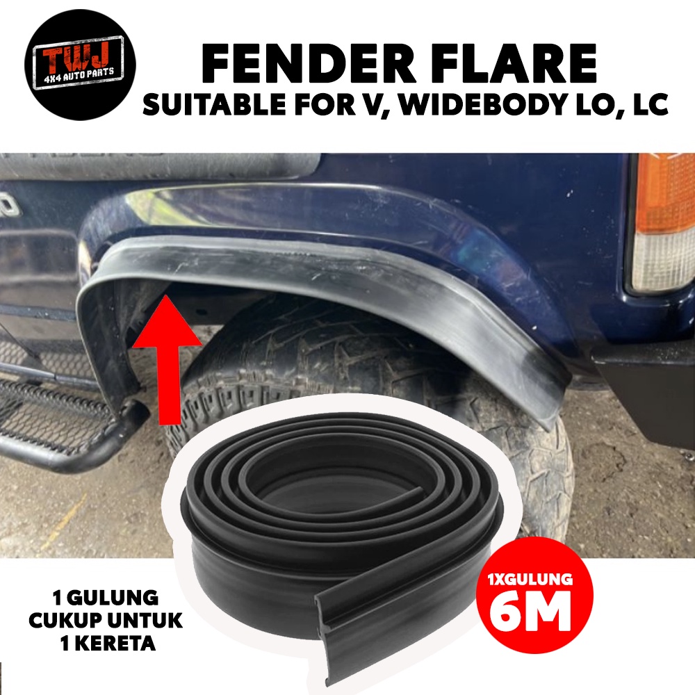 Universal Fender flare mud guard Mitsubishi Pajero v body wide body