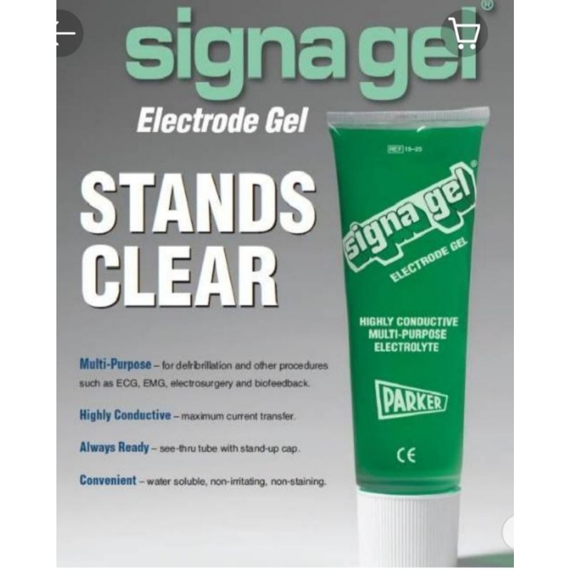 SignaGel ECG Electrode Gel 250g Tube, Electrode Conductive. USA