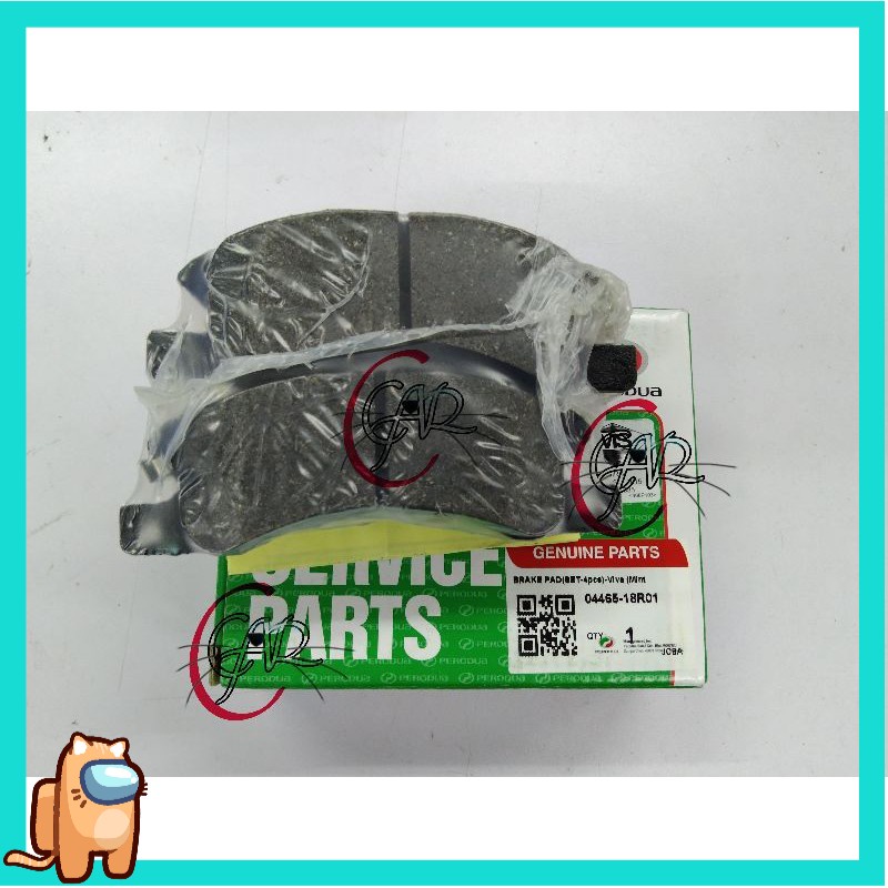 ORIGINAL PERODUA VIVA 1.0/850/660 FRONT DISC BRAKE PAD SET 0446518R01