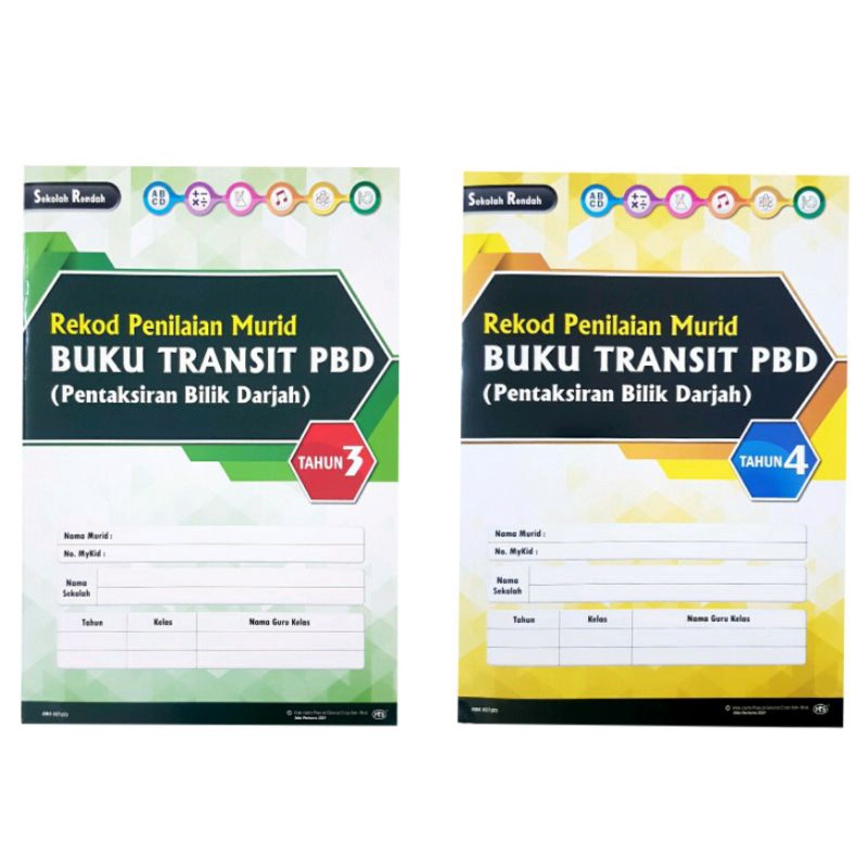 REKOD PENILAIAN MURID BUKU TRANSIT PBD TAHUN 3&4 | Shopee Malaysia