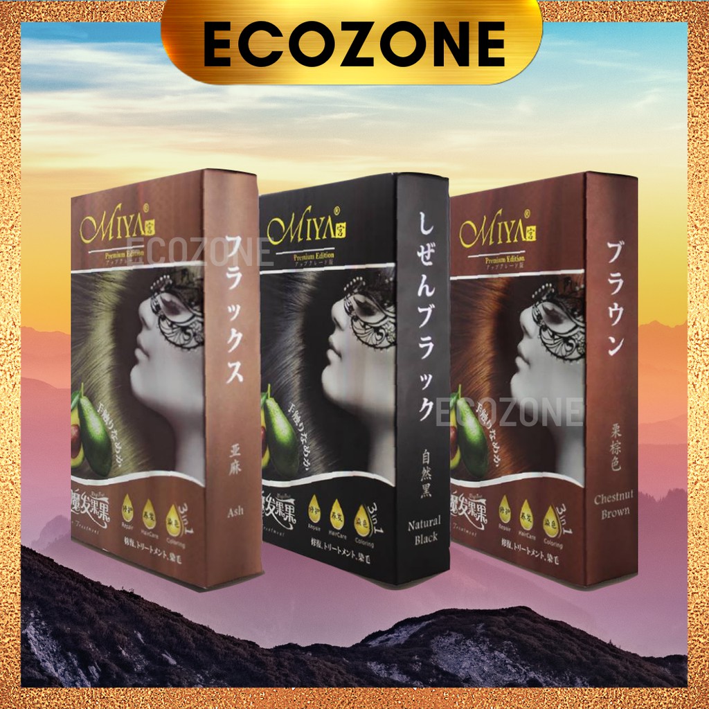 Miya Natural Hair Colouring 3 in 1 (with Avocado Conditioning)