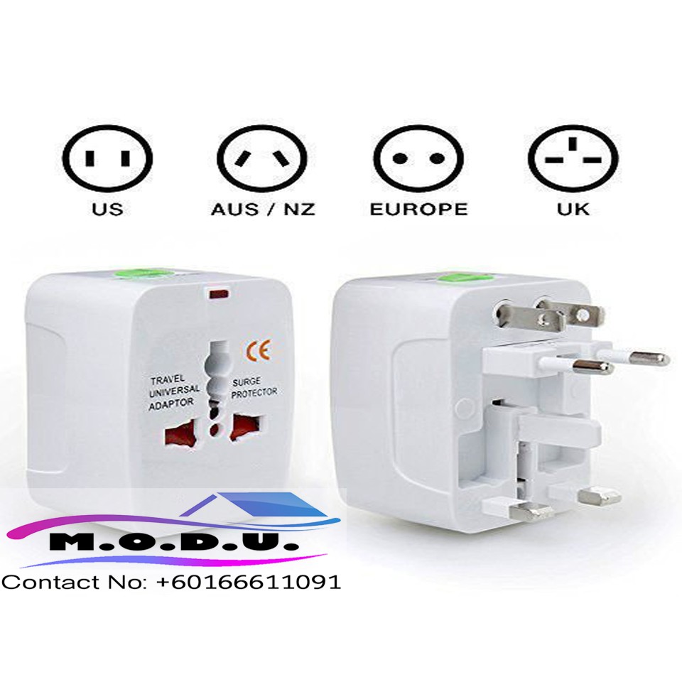 International Universal Travel Multi-Adaptor Convertor (White) | Shopee ...