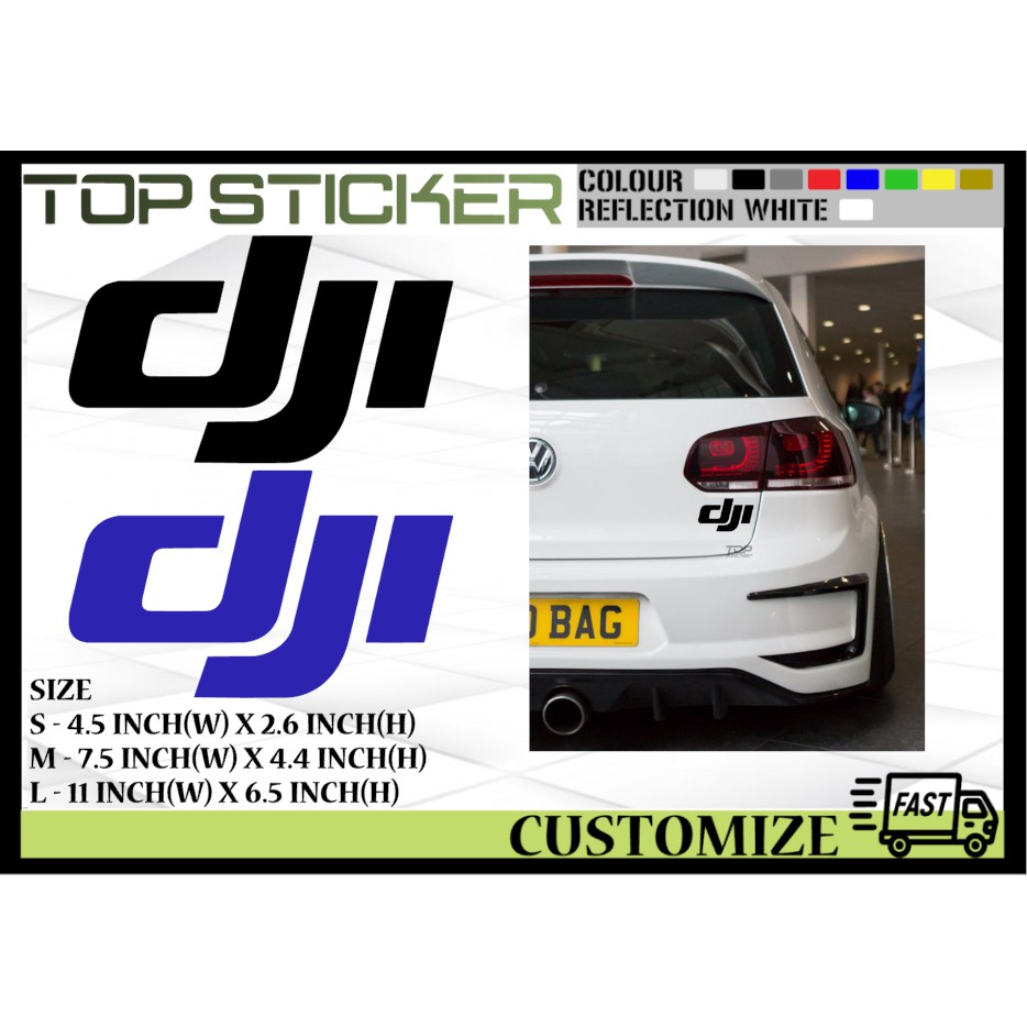 Dji store logo stickers