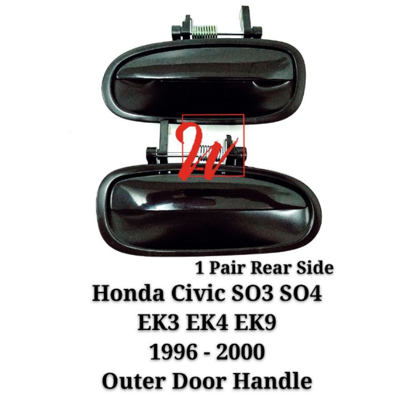 Honda Civic So4 Ek Ek3 Ek9 Outer Door Handle 1996 2000 New Shopee Malaysia 4056