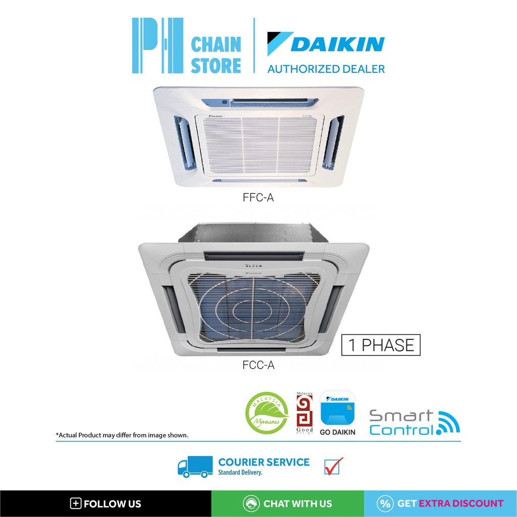 Daikin Ffc25a Ffc35a Fcc50a Fcc60a 10hp 25hp R32 Non Inverter Wifi Ceiling Cassette Air 7325