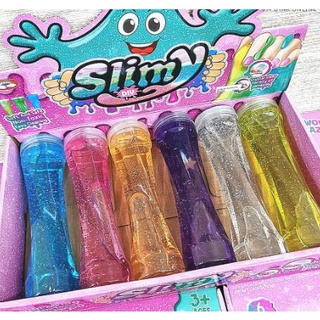 Magic toy Clay Slime Crystal Color Blowing Bubbles 6pcs Pack Slime Clay Gel  Jell