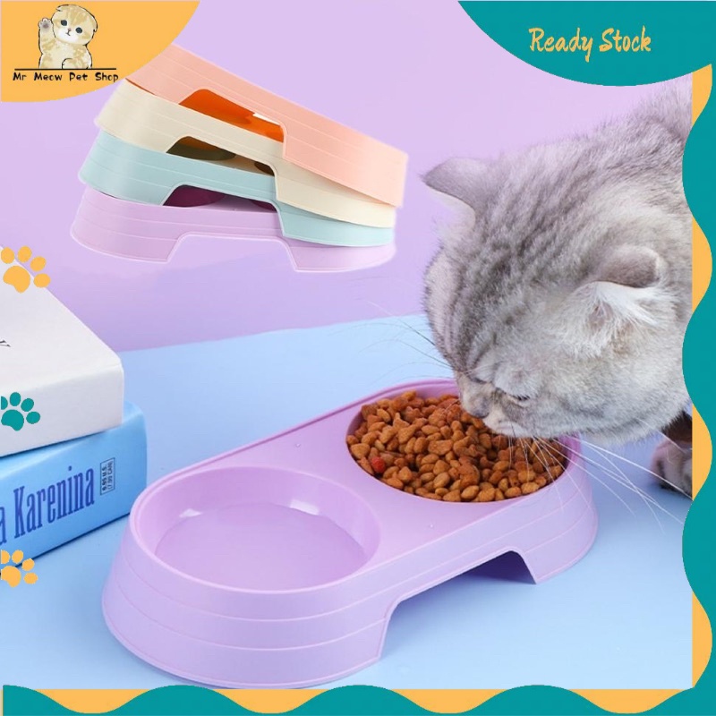 Cat Water Bowls Pack Cat Bowl Plastic Cute Cat Face Ears