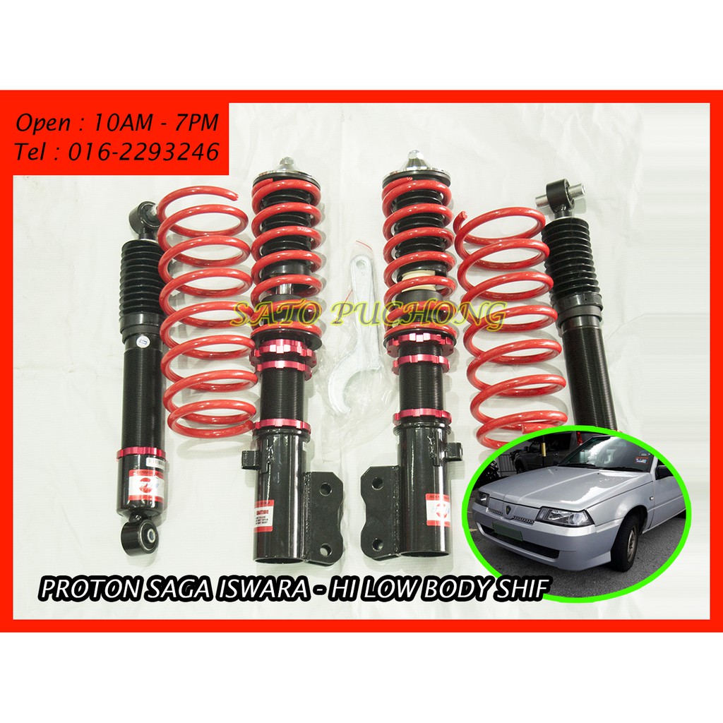 Proton Saga BLM Hi Low Body Shift Adjustable Absorber Suspension 