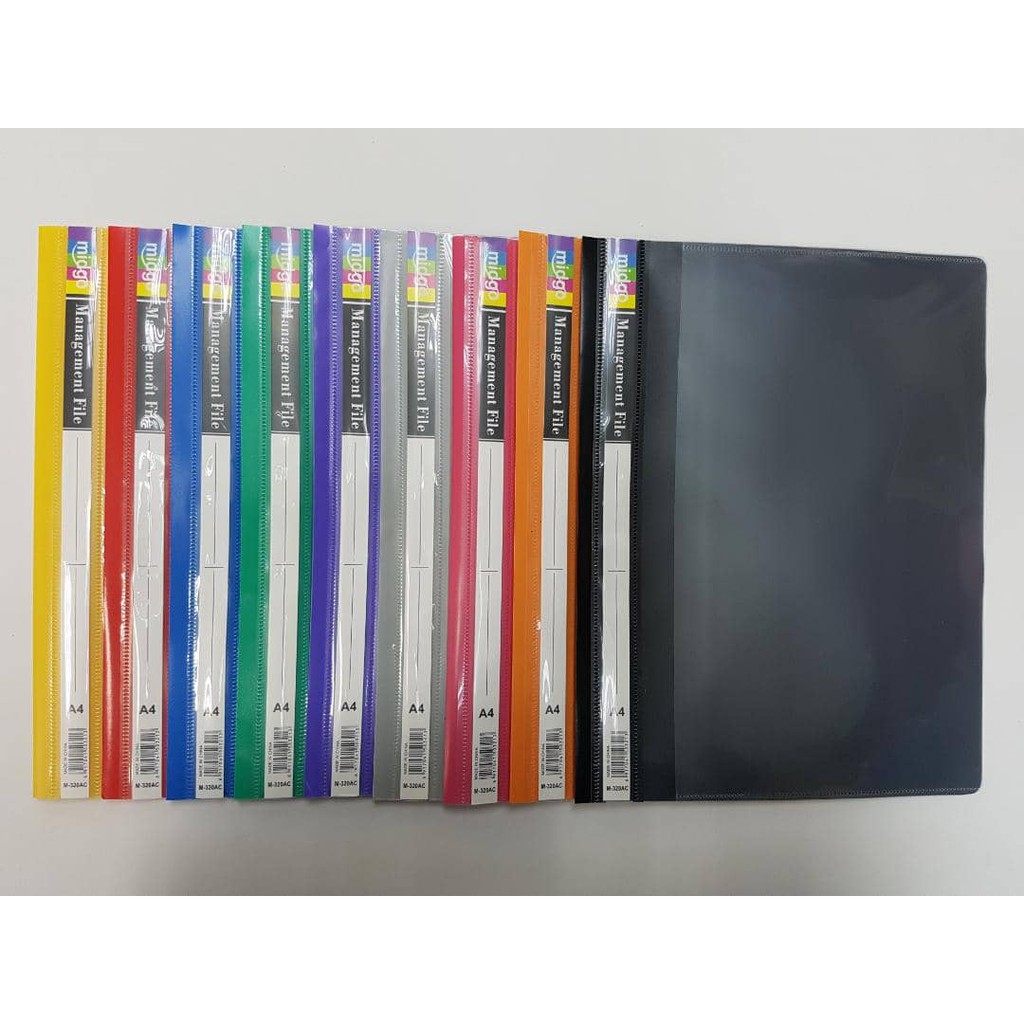Management File With Front Clear Pocket A4 GL2320C 12PCS/PACK | Shopee ...