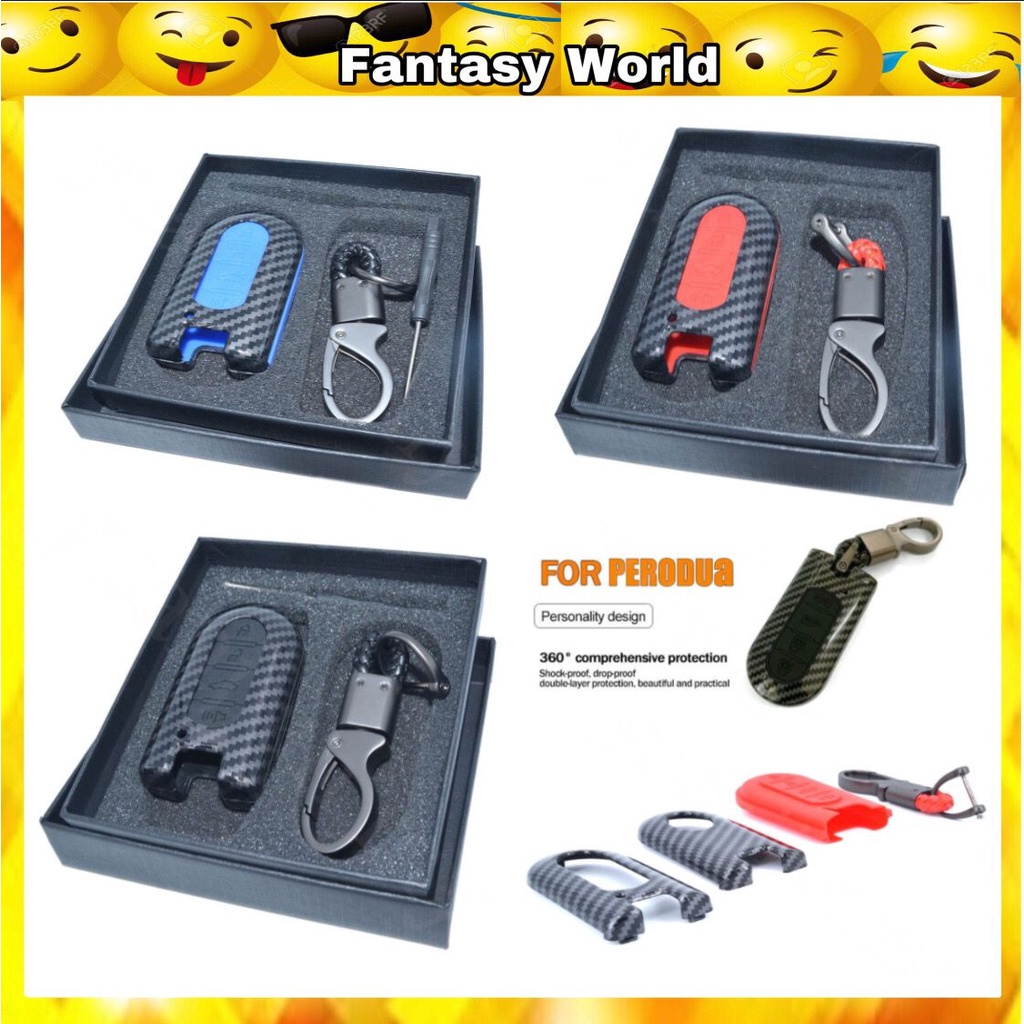 Perodua Bezza / All-New Myvi / Aruz Keyless Remote Carbon Fibre Hard ...