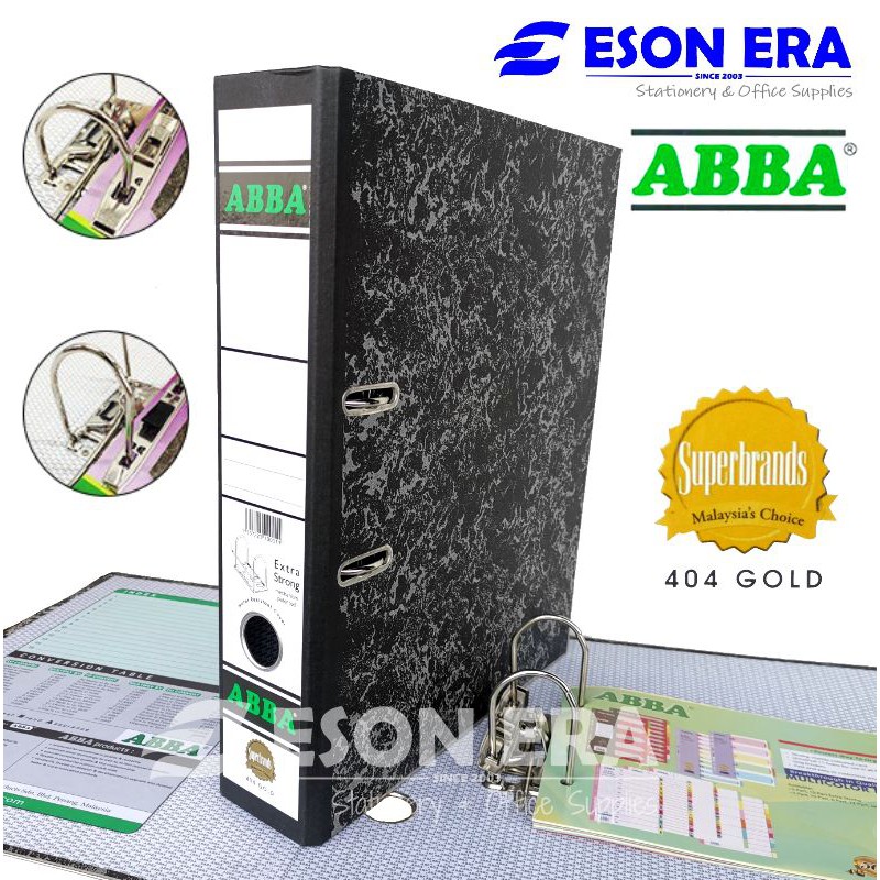 Abba Lever Arch File 3" 75mm 404 Gold | Shopee Malaysia
