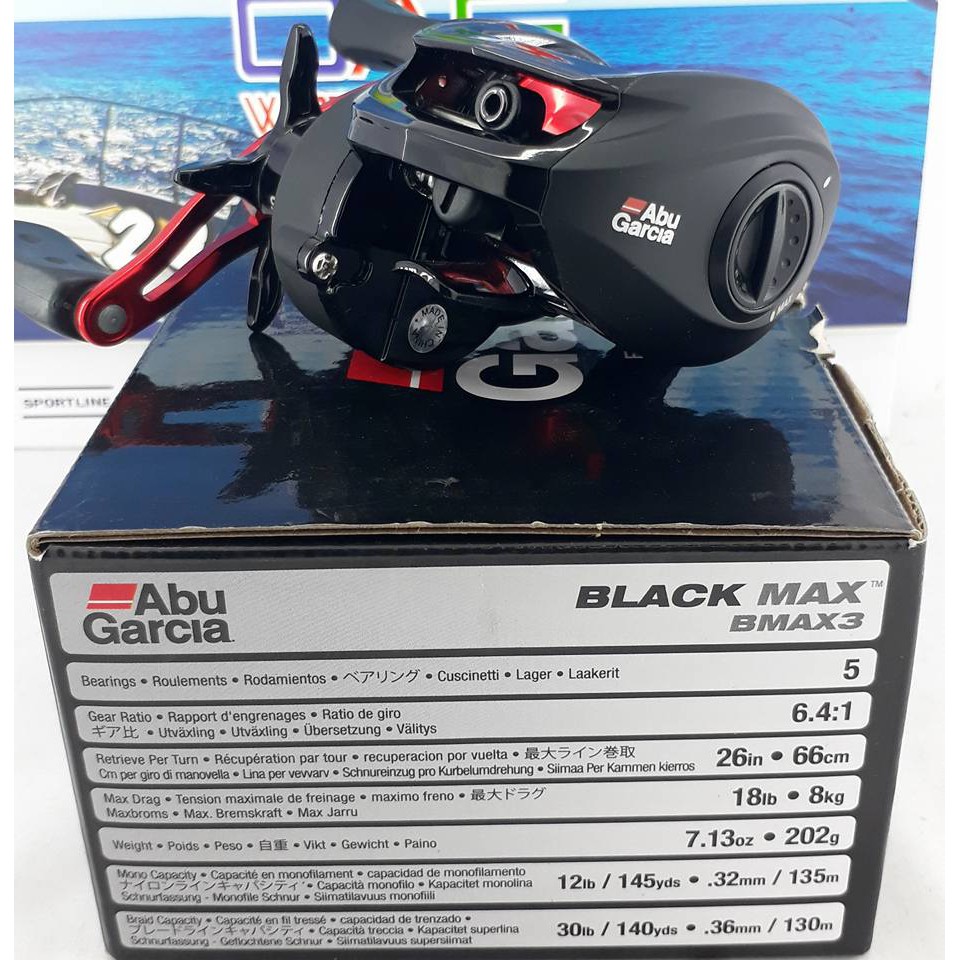 ABU GARCIA BLACK MAX 3 (RIGHT) BC CASTING REEL | Shopee Malaysia