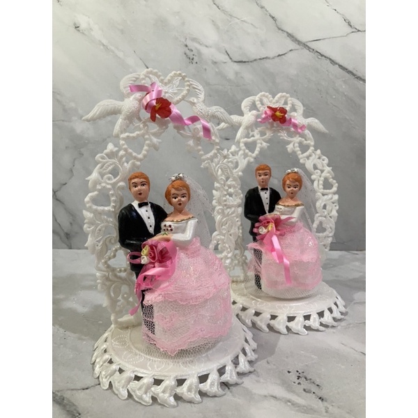 3d DECORATIVE CAKE BACKGROUND CAKE TOPPER STATUE BRIDAL MERPATI ...