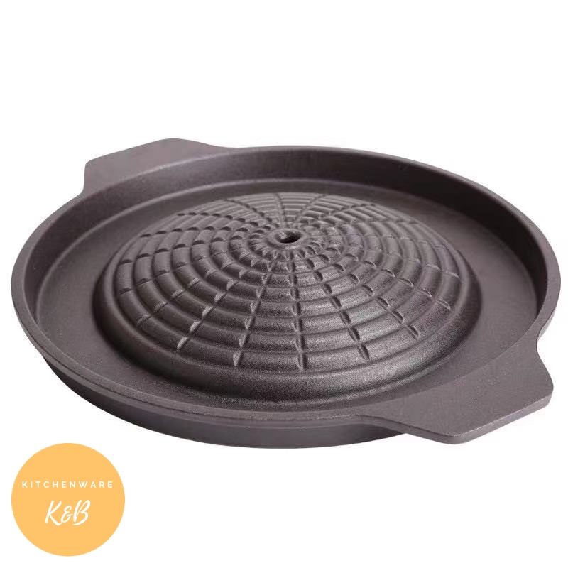 31cm Cast Iron Korean BbQ Pan Shopee Malaysia
