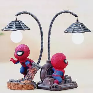 Spiderman Led Night Light Resin Spider Man Lamp for Children Kids Rooms Home Left Decor Birthday Christmas Gifts
