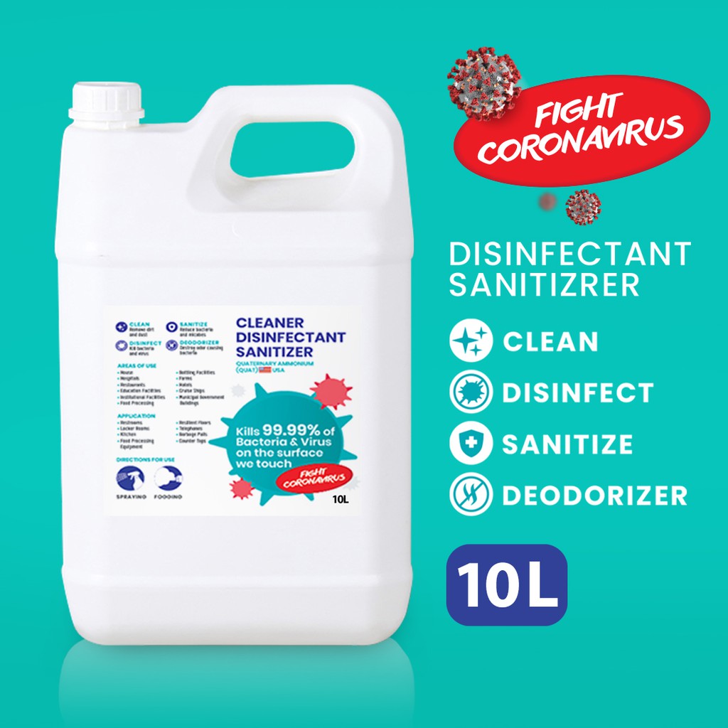 [READY STOCK] Disinfectant Sanitizer Cleaner 10 Litre Shopee Malaysia