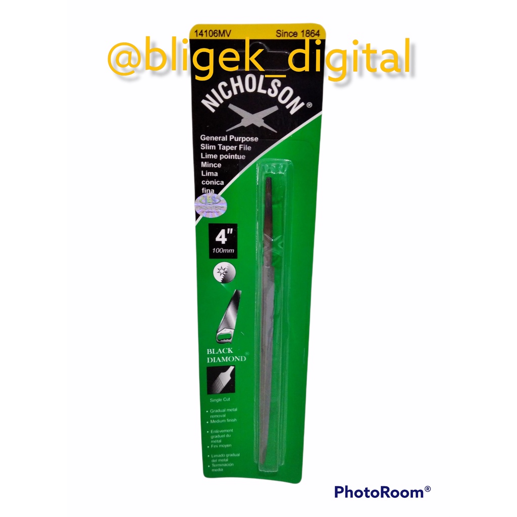 Original NICHOLSON 4 inch Triangular File | Shopee Malaysia