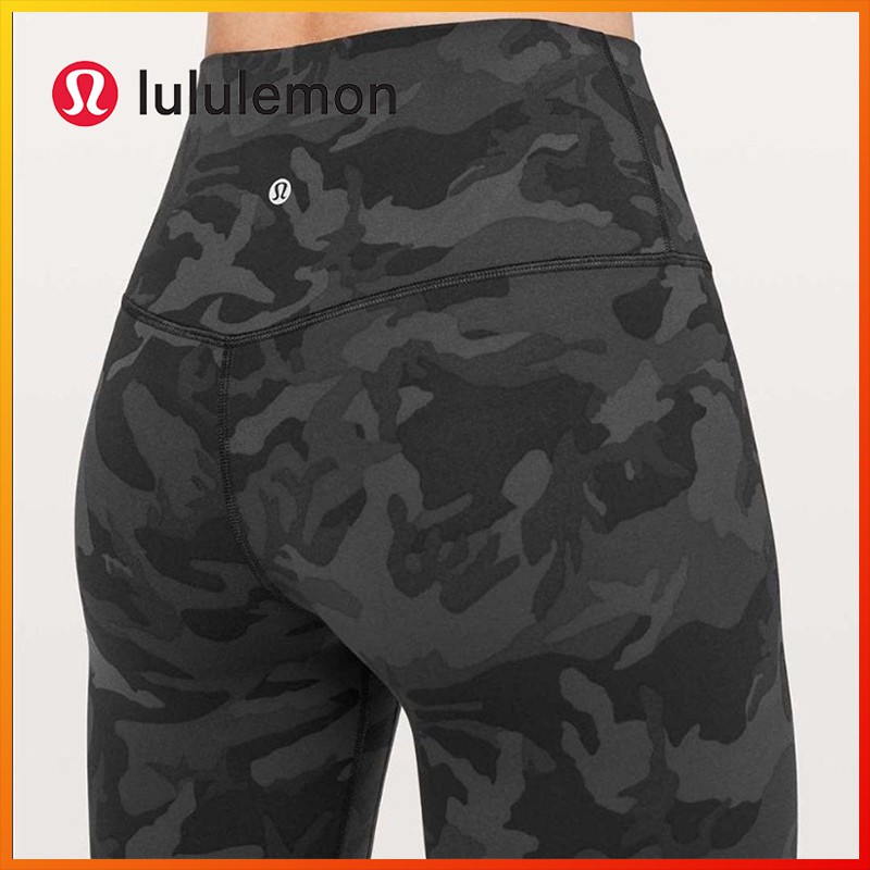 New lululemon camouflage Yoga Pants high waist fitness pants