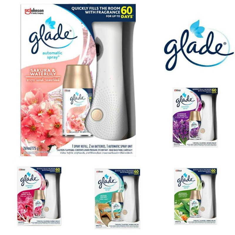 (Ready Stock)Glade Automatic Spray Starter Kit 269ml/175g (3 in 1 ...