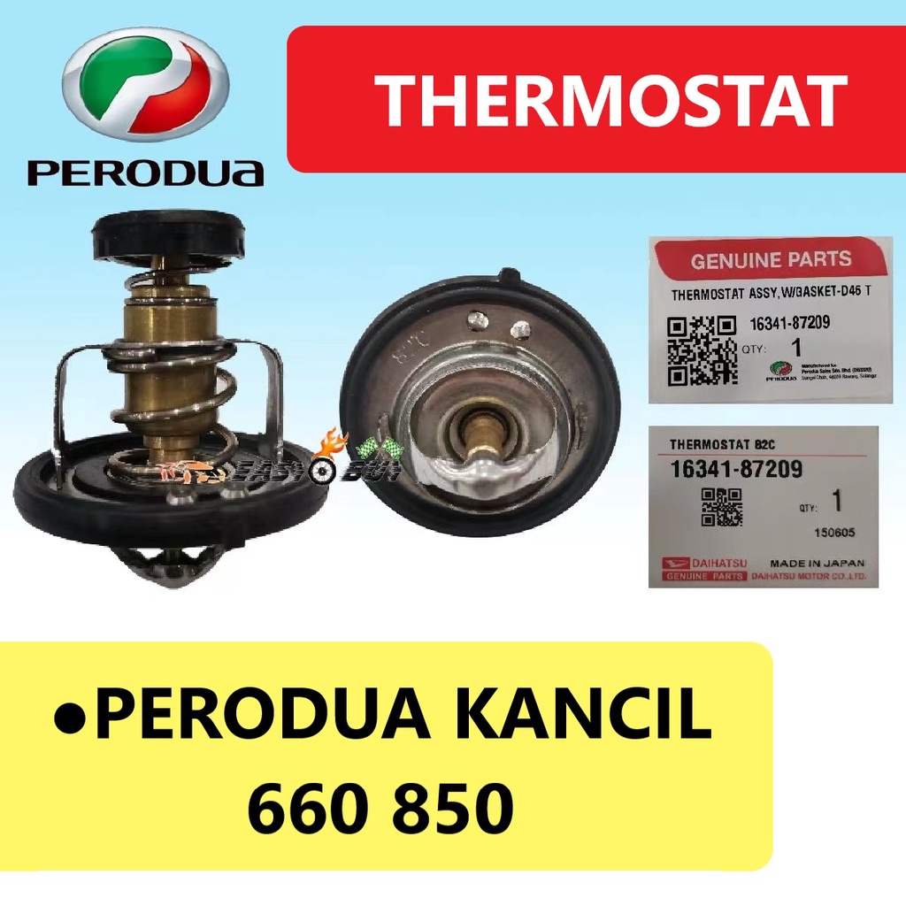 GENUINE PERODUA DAIHATSU THERMOSTAT with rubber (seal) Perodua Kancil