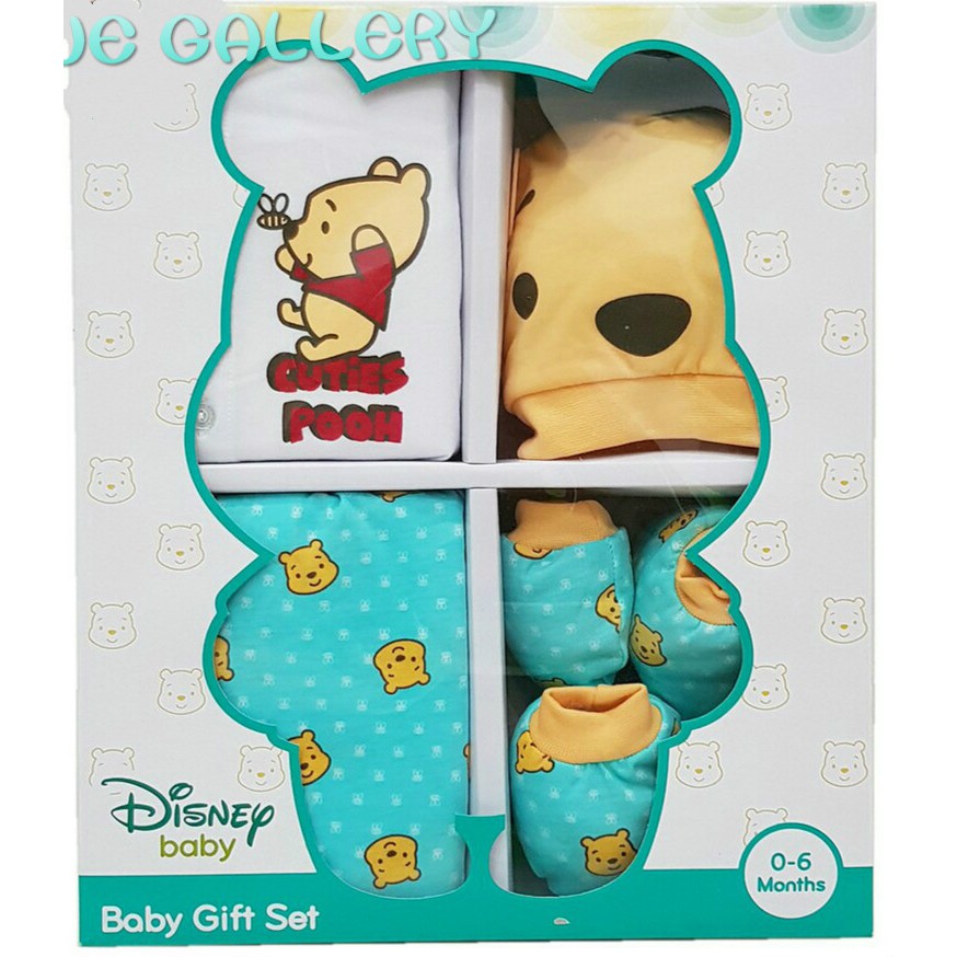 Disney Baby Winnie the Pooh Premium New Born Gift Set (100% Cotton ...