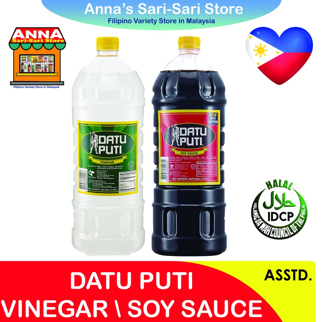 DATU PUTI VINEGAR & SOY SAUCE TOYO ASSORTED SIZES (HALAL) Shopee Malaysia