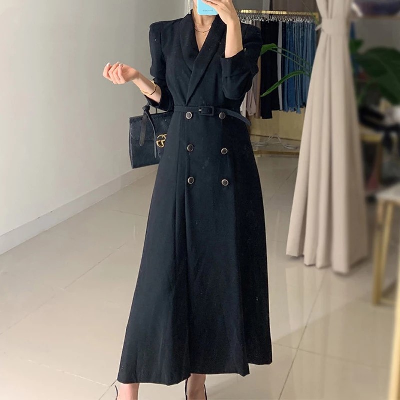 Blazer long hot sale dress