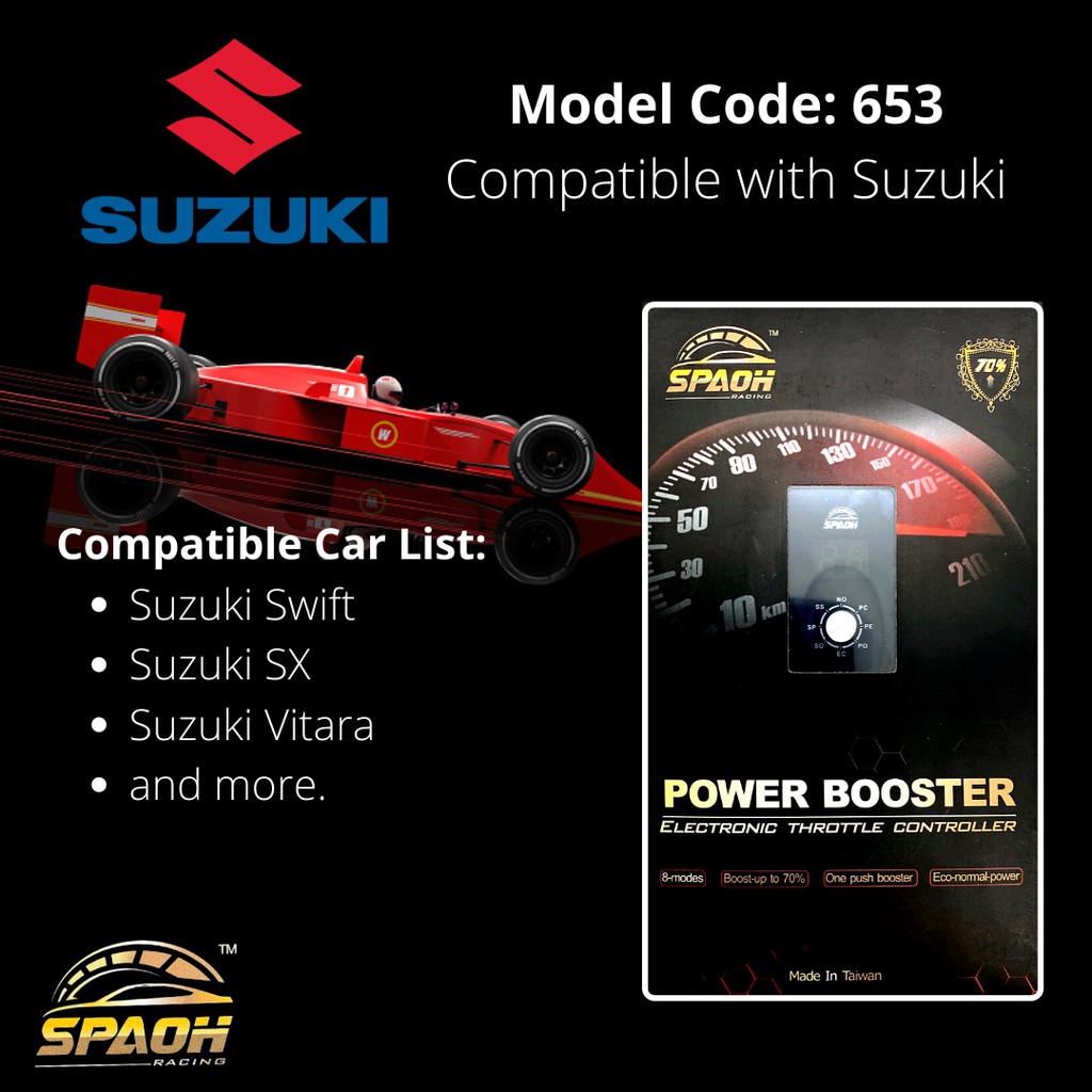 Suzuki SPAOH RACING Throttle Controller 653 Power Booster 8 Modes ...