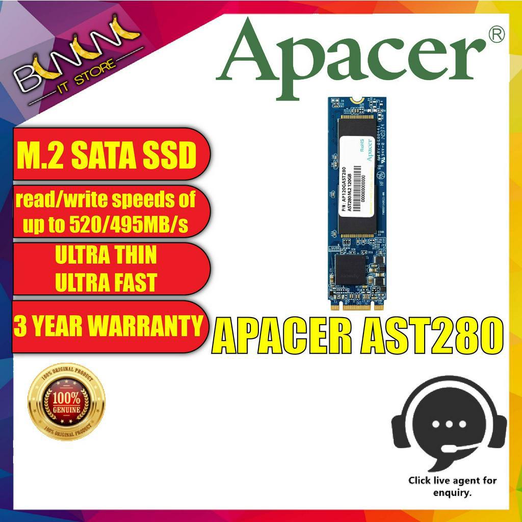 [Ready Stock] Apacer AST280 M.2 SATA III SSD | INTERNAL SSD | 120GB ...