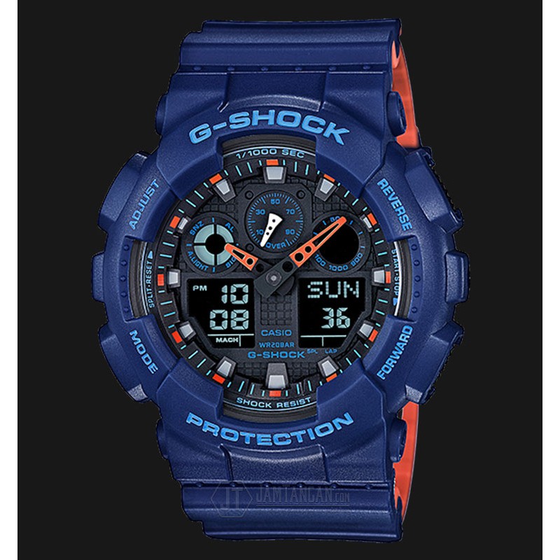 G shock ga top 100 blue