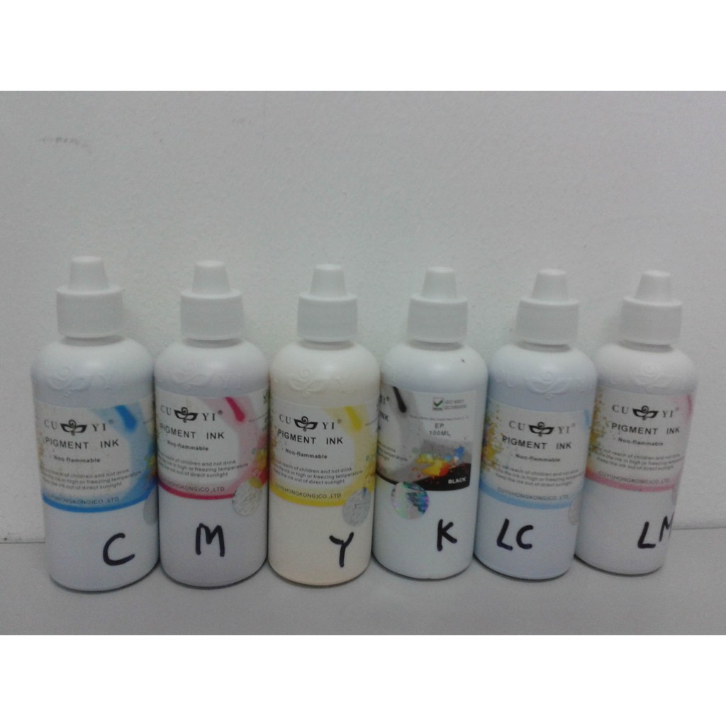 Pigment Ink CUYI ( CMYK, LC, LM ) ( 100 ml / bottle ) Sesuai Utk ...