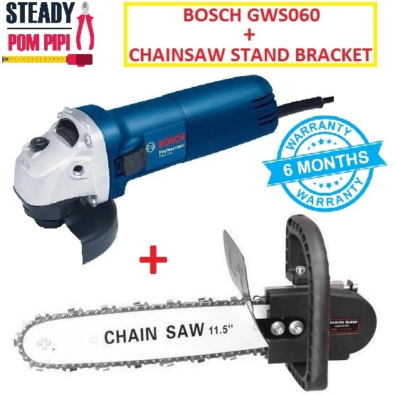 ANGLE GRINDER CHAINSAW ATTACHMENT / CHAIN SAW GRINDER BRACKET WITH