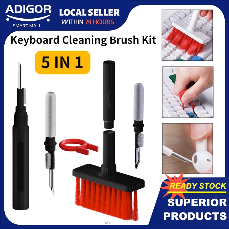 Hagibis Keyboard Cleaning Brush Computer Earphone Cleaning tools Keyboard  Cleaner keycap Puller kit for PC Airpods Pro 1 2