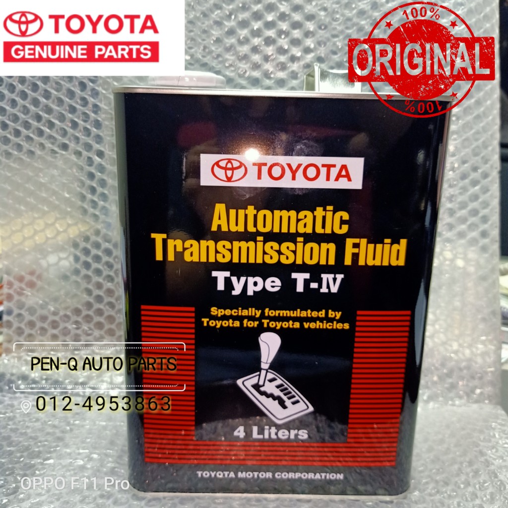 TOYOTA ATF TYPE T-IV 4 LITER | Shopee Malaysia