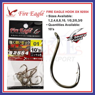 5'S-10'S) Fire Eagle DX 1930N X-Sharp Fishing Hook Matakail Pancing