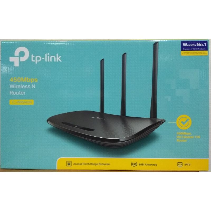 Tp-link TL-WR940N 450Mbps Wireless N 3 Antenna Router WR940N ORIGINAL ...