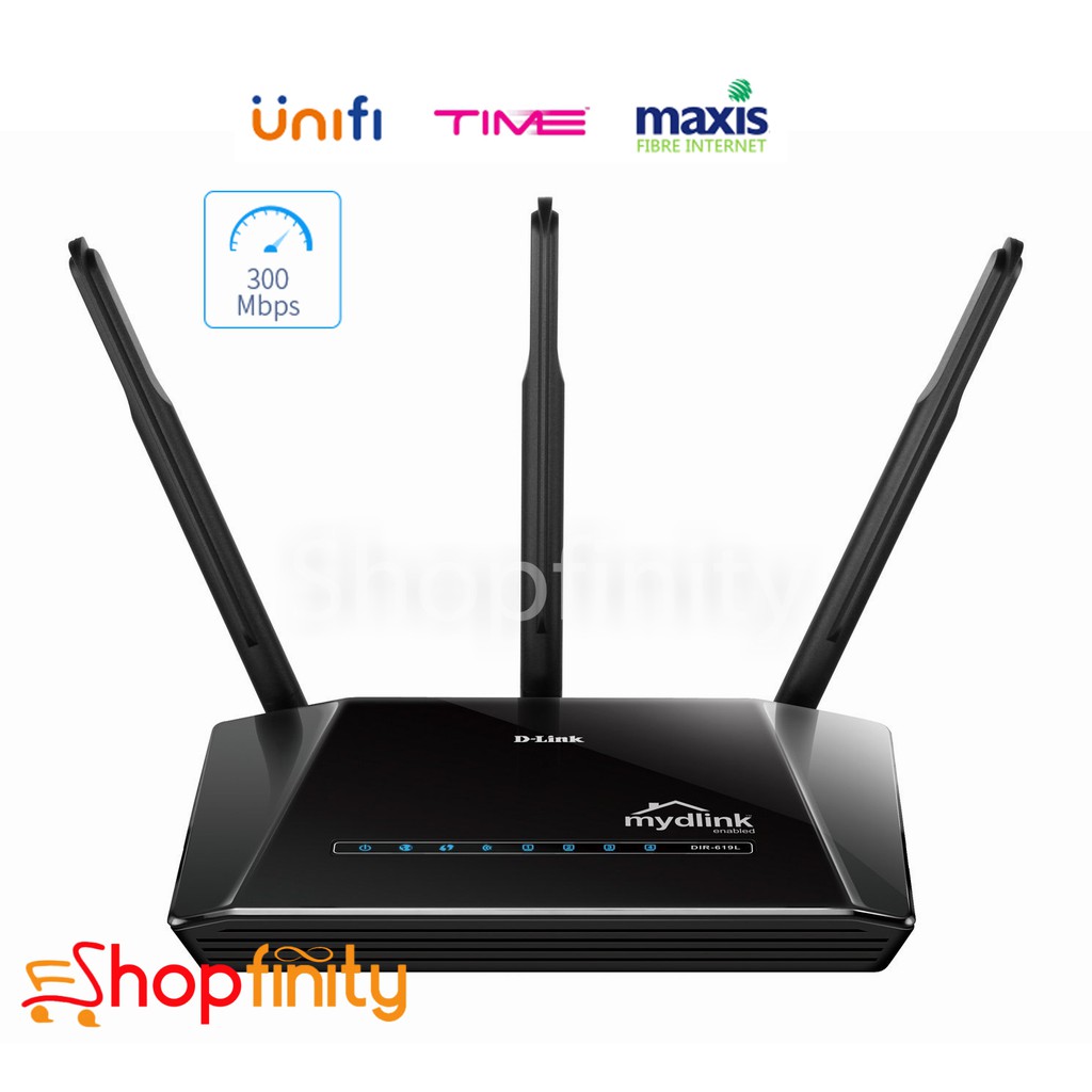 D-LINK DIR-619L High Power Cloud Router N WiFi Modem Router Unifi Maxis ...