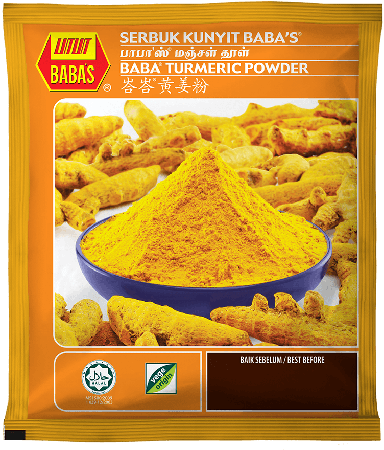 Babas Serbuk Kunyit Turmeric Powder 250g Shopee Malaysia 5180