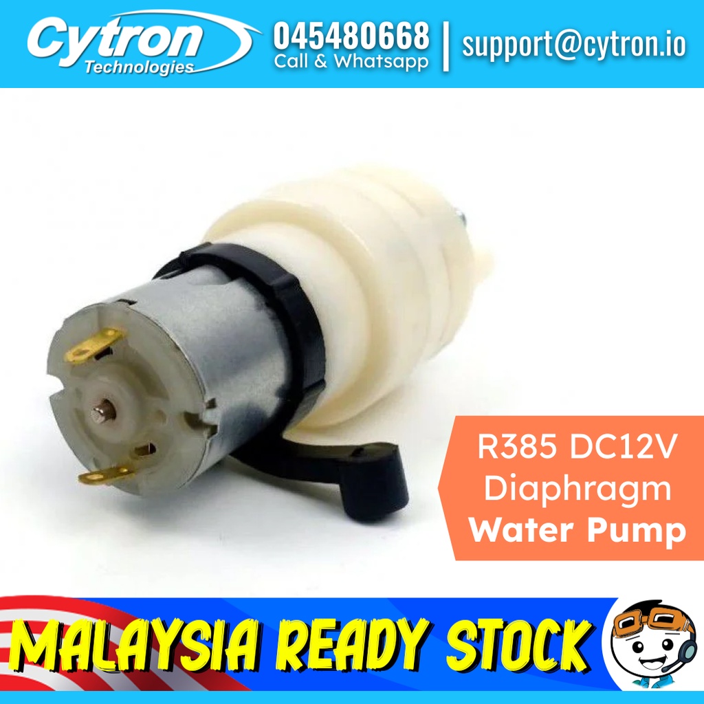 R385 DC12V Diaphragm Water Pump Suitable for Arduino Raspberry Pi