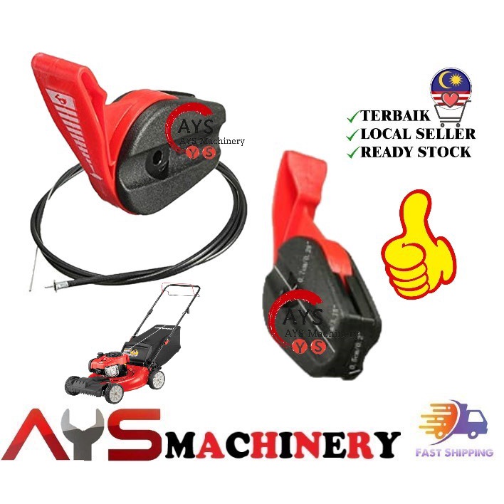 thumbnail interactive-video image 1 of Universal Garden Lawn Mower Switch Handle Lawnmowers Throttle Cable 1 of 1