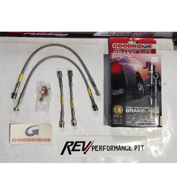 GOODRIDGE High Performance Brake Hose/ Brake Lines for volkswagan Golf