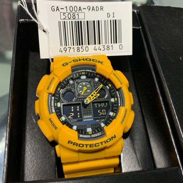 Casio G Shock GA100A 9ADR BUMBLEBEE 100 ORIGINAL G SHOCK Shopee Malaysia