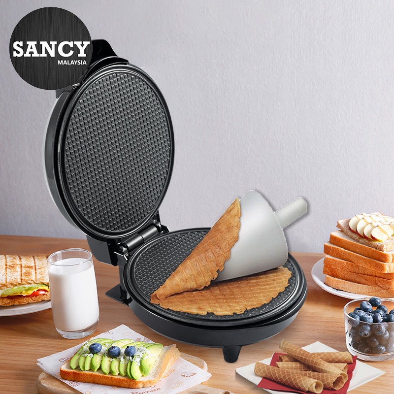 SANCY Household Portable DIY Egg Roll Waffle Sandwich Electric Baking