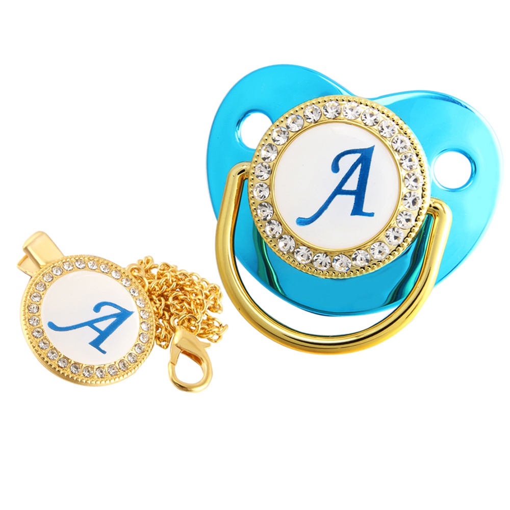 Diamond pacifier best sale with name