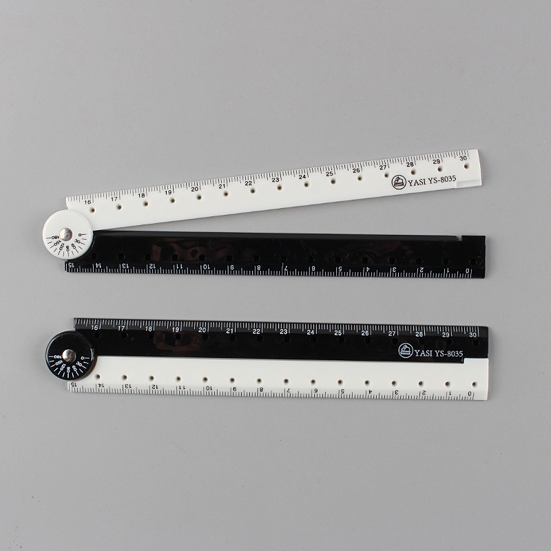 12 inch 30 cm Magnetic Plastic Transparent Ruler Pack of 5 by Yosogo