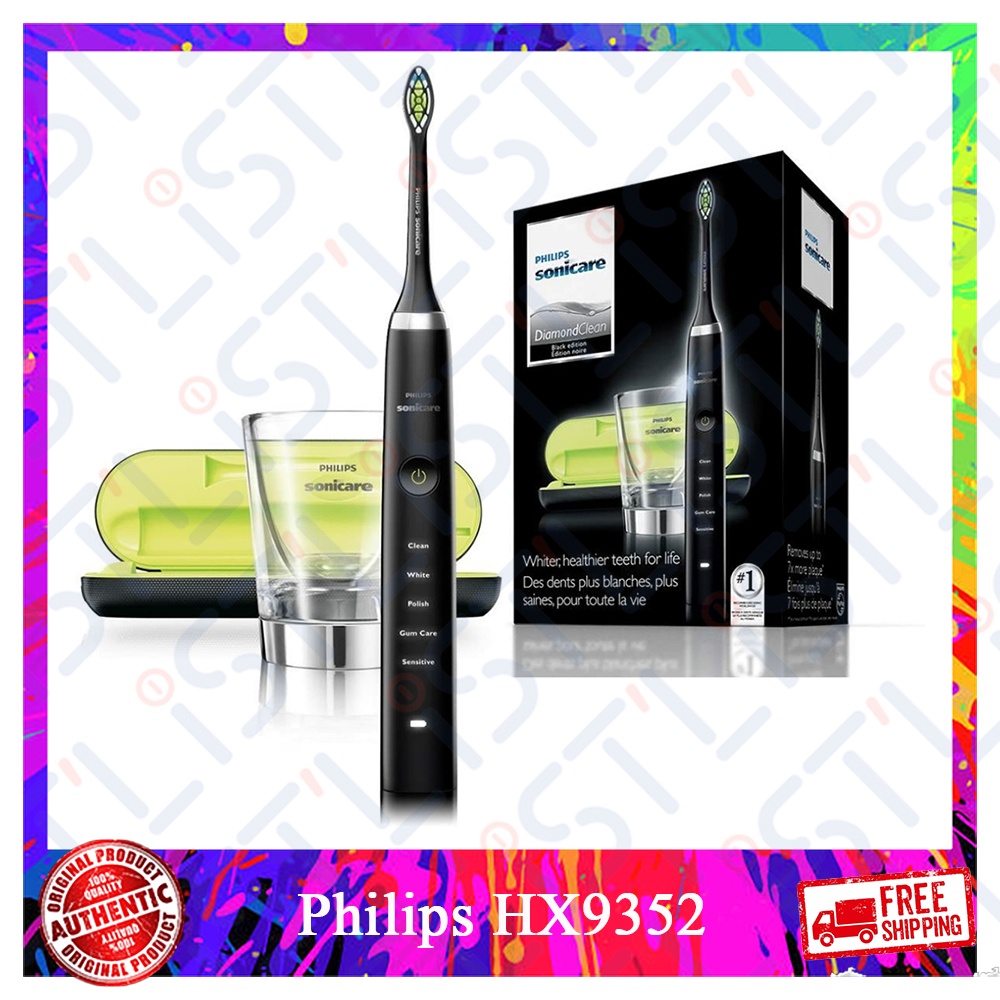 Philips HX9352/04 Sonicare DiamondClean Electric Toothbrush Black ...