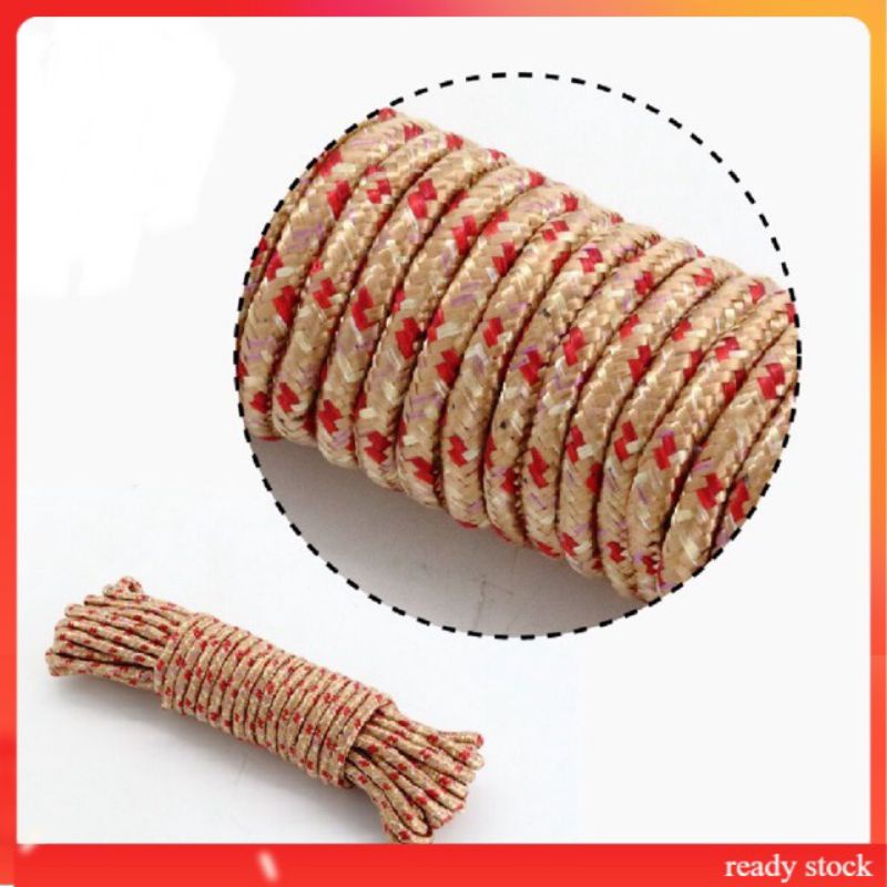 READY STOCK】Tent Rope, Tali Khemah, Camping Rope 10m