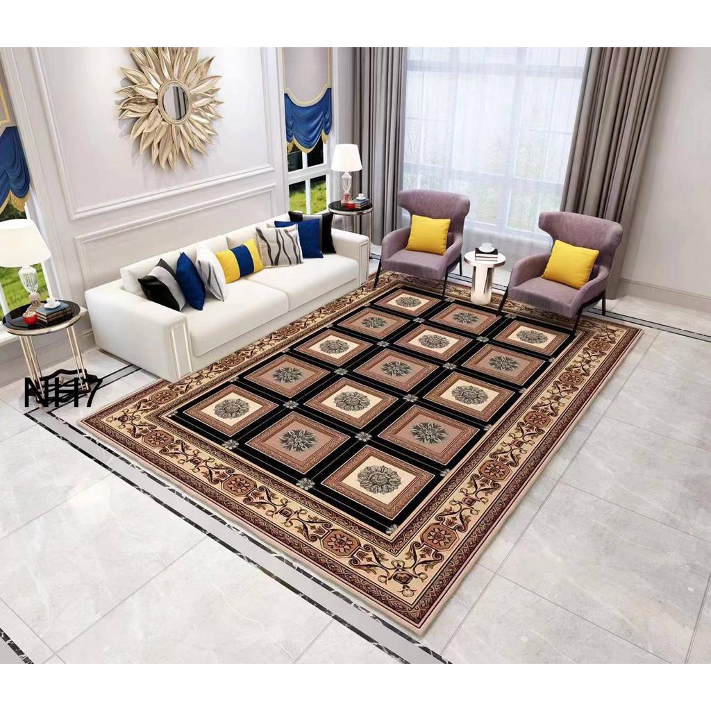 living room carpet LV velvet 3d XXL size / karpet velvet 3d 200x230cm